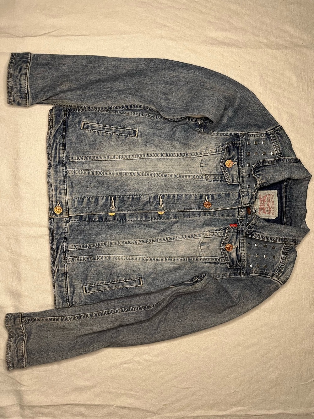 Levi's Kids Blue Jean Jacket with Stud Accents